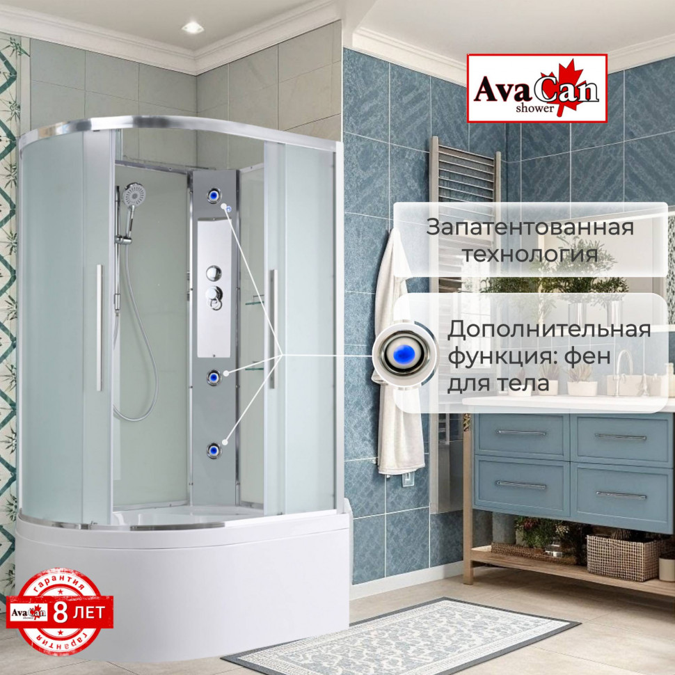 Душевая кабина EM5912RN без крыши