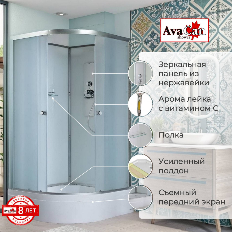 Душевая кабина D3080 N без крыши