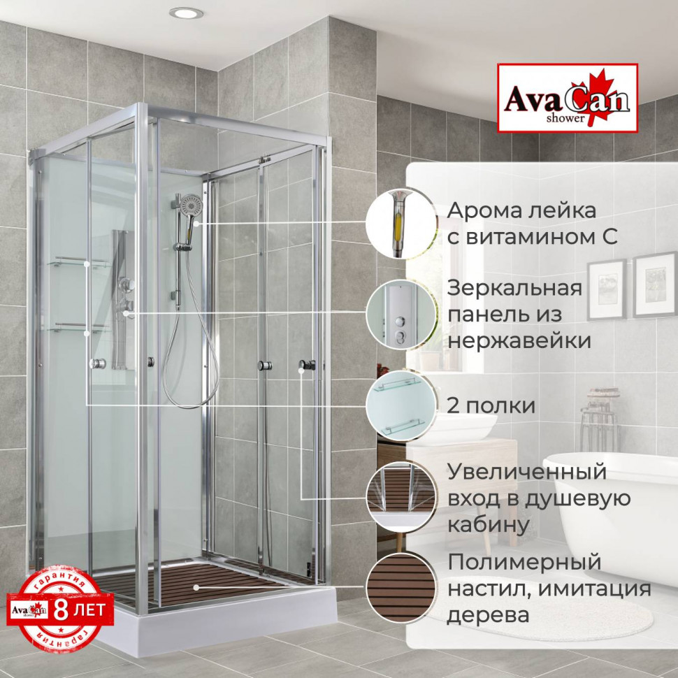 Душевая кабина V2080N без крыши
