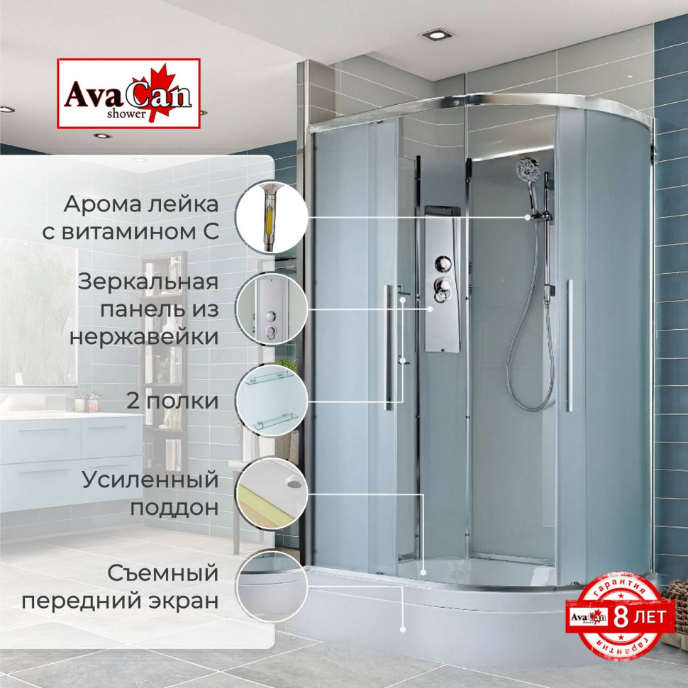 Душевая кабина EM3812LN без крыши