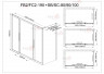 Душевой уголок AvaCan FB2 190-210  + SB90 MT