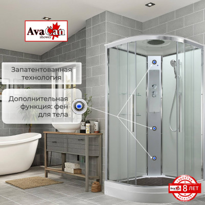Душевая кабина EM2090T стандартная прозрачная