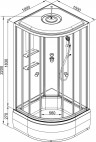 Душевая кабина AvaCan EM2710 с электрикой
