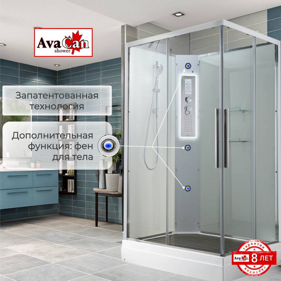 Душевая кабина K2080N без крыши