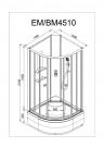 Душевая кабина AvaCan EM 4510 N с гидромассажем